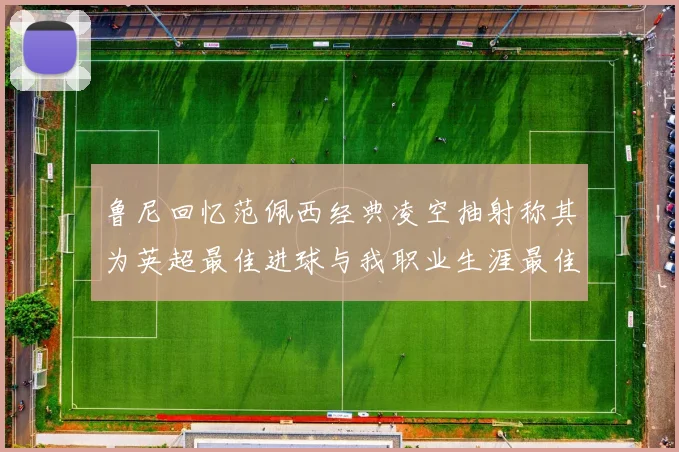 鲁尼回忆范佩西经典凌空抽射称其为英超最佳进球与我职业生涯最佳传球结合